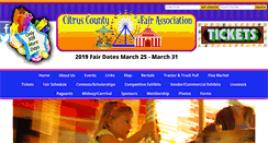 Desktop Screenshot of citruscountyfair.com